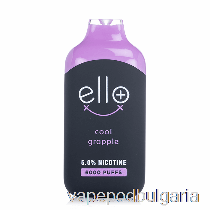 Vape Bulgaria Blvk Ello Plus 6000 за еднократна употреба Cool Grapple Ice